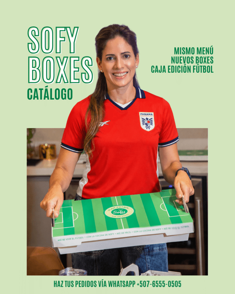 Portada de Catálogo Sofy Boxes La Cocina de Sofy 2026 - Plan Fútbol