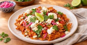 Chilaquiles fáciles con pollo en 15 minutos — receta de La Cocina de Sofy