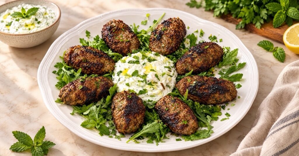 Koftas de res con tzatziki — receta de La Cocina de Sofy