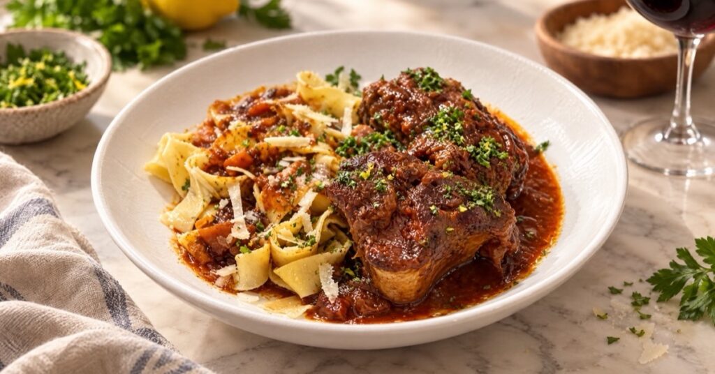 Osso buco con pappardelle — receta de La Cocina de Sofy