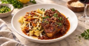 Osso buco con pappardelle — receta de La Cocina de Sofy