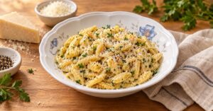 Pasta con mantequilla y parmesano — receta de La Cocina de Sofy