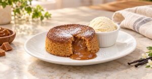 Volcán de dulce de leche — receta de La Cocina de Sofy